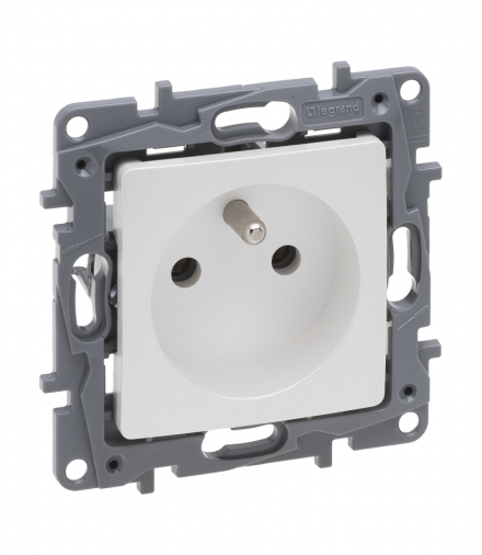 Niloe Selection Gniazdo 2P+Z 16 A 250 V (bez przesłony, zaciski śrubowe) Perła Legrand 762440