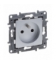 Niloe Selection Gniazdo 2P+Z 16 A 250 V (z przesłoną, zaciski śrubowe) Aluminium Legrand 762127