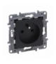 Niloe Selection Gniazdo 2P+Z 16 A 250 V (z przesłoną, zaciski śrubowe) Antracyt Legrand 762227