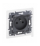 Niloe Selection Gniazdo 2P+Z IP44 16 A 250 V bez przesłony, zaciski śrubowe Stalowy Legrand 762361
