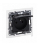 Niloe Selection Gniazdo 2P+Z IP44 16 A 250 V z przesłoną, zaciski śrubowe Antracyt Legrand 762237