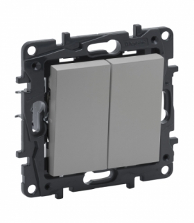 Niloe Step Łącznik schodowy podwójny 10 AX - Aluminium Legrand 863308