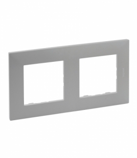 Niloe Step Ramka Podwójna - Aluminium Legrand 863392