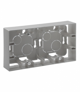 Niloe Step Puszka natynkowa podwójna - Aluminium Legrand 863398