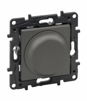 Niloe Step Ściemniacz obrotowy 5 - 300 W - 2 przewodowy - Stalowy Legrand 863452