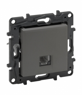 Niloe Step Gniazdo RJ 11 - Stalowy Legrand 863455
