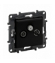 Niloe Step Gniazdo TV-RD-SAT do instalacji typu gwiazda 1,5 dB - Czarne Legrand 863580
