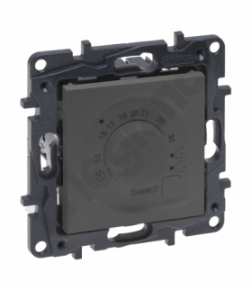 Niloe Step Termostat elektroniczny pokojowy - Stalowy Legrand 863441