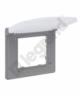 Niloe Step Ramka Pojedyncza IP44 - Aluminium Legrand 863396