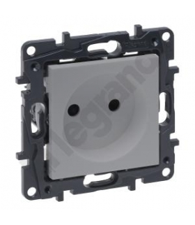 Niloe Step Gniazdo 2P 16 A - 230 V - z przesłoną, zaciski śrubowe - Aluminium Legrand 863319