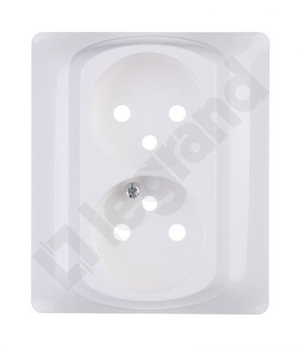 SISTENA LIFE Plakietka ARCTIC do gniazda podwójnego 2x2P+Z Legrand 771035