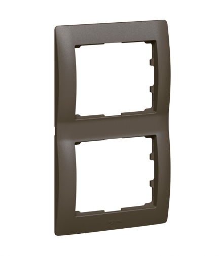 SISTENA LIFE Ramka CHOCO podwójna pionowa Legrand 771206