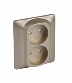 SISTENA LIFE Plakietka TITAN do gniazda podwójnego 2x2P Legrand 771432