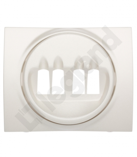 SISTENA LIFE Plakietka PEARL do gniazda głośnikowego podwójnego Legrand 771525