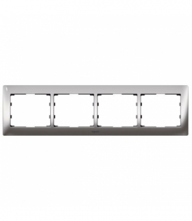 SISTENA LIFE Ramka CHROME poczwórna pozioma Legrand 771934