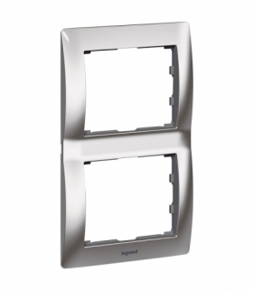 SISTENA LIFE Ramka CHROME podwójna pionowa Legrand 771936