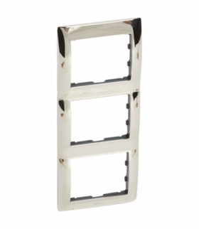 SISTENA LIFE Ramka CHROME potrójna pionowa Legrand 771937