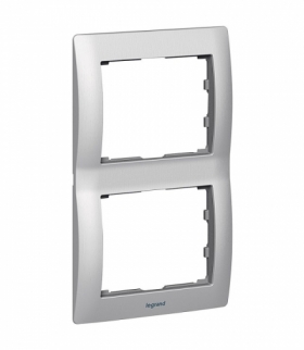 SISTENA LIFE Ramka ALUMINIUM podwójna pionowa Legrand 771956