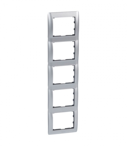 SISTENA LIFE Ramka ALUMINIUM pięciokrotna pionowa Legrand 771959