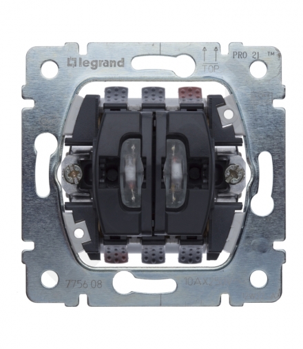 SISTENA LIFE Łącznik schodowy podwójny z podświetleniem 10AX-250V Legrand 775608