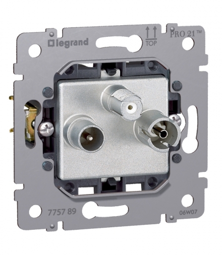 SISTENA LIFE Gniazdo TV-RD-SAT typu gwiazda 2400MHz-1,5dB Legrand 775789