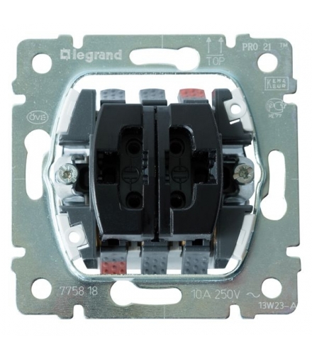 SISTENA LIFE Przycisk podwójny przełączny 10A-250V Legrand 775818