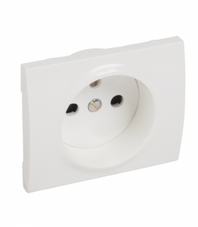 SISTENA LIFE Plakietka ARCTIC gniazda pojedynczego 2P+Z z przesłonami styków Legrand 777028