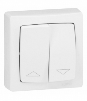 OTEO Łącznik sterowania roletami (blokada mechaniczna) BIAŁY komplet 6A-250V Legrand 086013