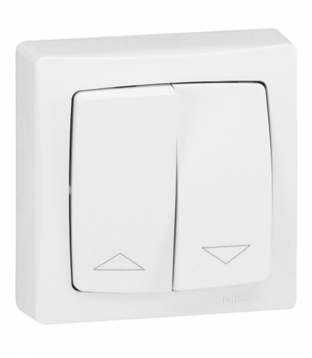 OTEO Łącznik sterowania roletami (blokada mechaniczna) BIAŁY komplet 6A-250V Legrand 086013