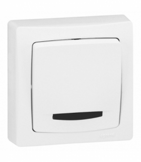 OTEO Łącznik schodowy z podświetleniem BIAŁY komplet 10AX-250V Legrand 086017