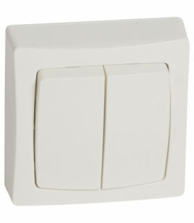 OTEO Łącznik schodowy podwójny BIAŁY komplet 10AX-250V Legrand 086020