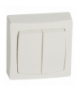 OTEO Łącznik schodowy podwójny BIAŁY komplet 10AX-250V Legrand 086020