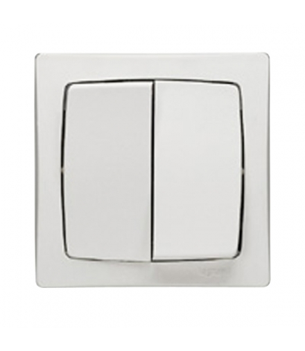 OTEO Przycisk jednobiegunowy podwójny komplet 6A-250V Legrand 086021