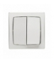 OTEO Przycisk jednobiegunowy podwójny komplet 6A-250V Legrand 086021