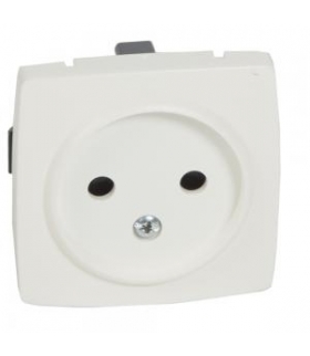 OTEO Gniazdo pojedyncze 2P z przesłoną styków BIAŁE komplet 16A-250V Legrand 086122