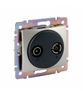 Valena Gniazdo TV-RD typu gwiazda ALUMINIUM Legrand 770132