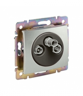 Valena Gniazdo TV-RD-SAT typu gwiazda ALUMINIUM Legrand 770135