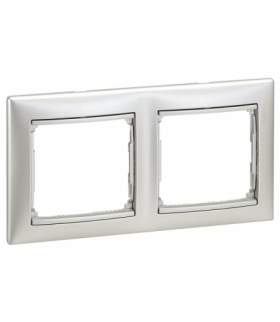 Valena Ramka podwójna pozioma ALUMINIUM Legrand 770152