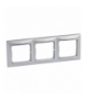 Valena Ramka potrójna pozioma ALUMINIUM/SREBRO Legrand 770353