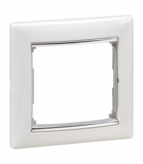 Valena Ramka pojedyncza BIAŁA/SREBRO Legrand 770491