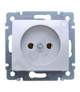 Valena Gniazdo pojedyncze 2P 16A-250V ALUMINIUM Legrand 770116