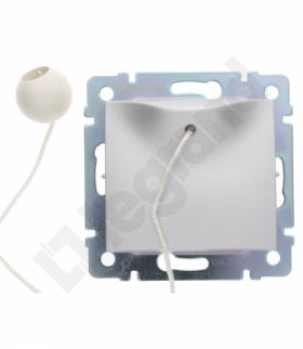 Valena Przycisk jednobiegunowy z cięgnem 10A-250V ALUMINIUM Legrand 770119