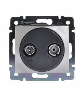 Valena Gniazdo TV-RD końcowe ALUMINIUM Legrand 770133