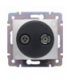 Valena Gniazdo TV-RD przelotowe ALUMINIUM Legrand 770134