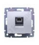 Valena Gniazdo telefoniczne 1xRJ45 (4 styki) ALUMINIUM Legrand 770138