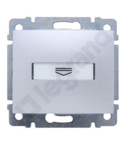 Valena Łącznik hotelowy mechaniczny 10A-250V ALUMINIUM Legrand 770234