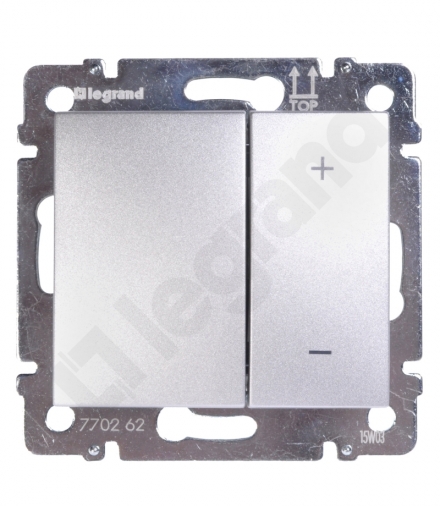 Valena Ściemniacz przyciskowy 400W ALUMINIUM Legrand 770262