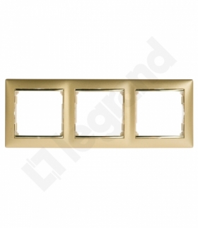 Valena Ramka potrójna ZŁOTY MAT / ZłOTO Legrand 770303
