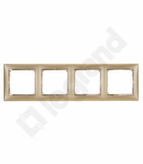 Valena Ramka poczwórna ZŁOTY MAT / ZłOTO Legrand 770304