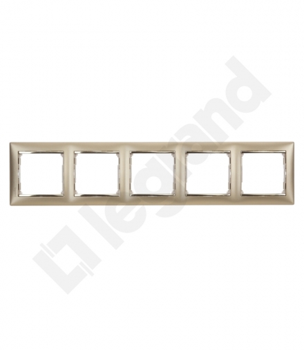 Valena Ramka pięciokrotna ZŁOTY MAT / ZłOTO Legrand 770305